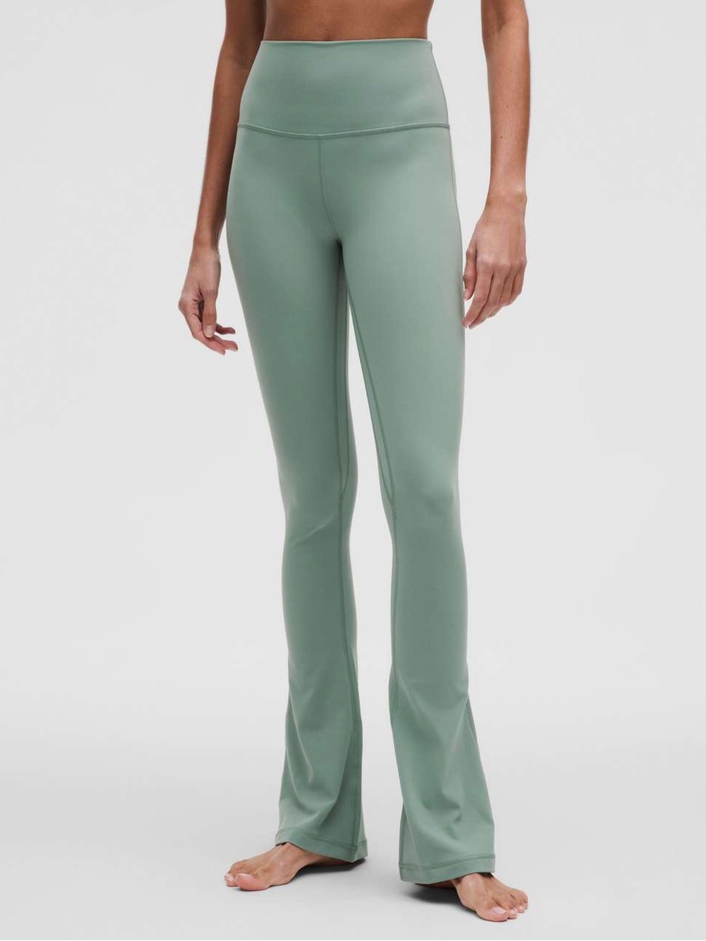 Lululemon High Rise Align Mini Flares Full Length Leggings Green Size 4 *675